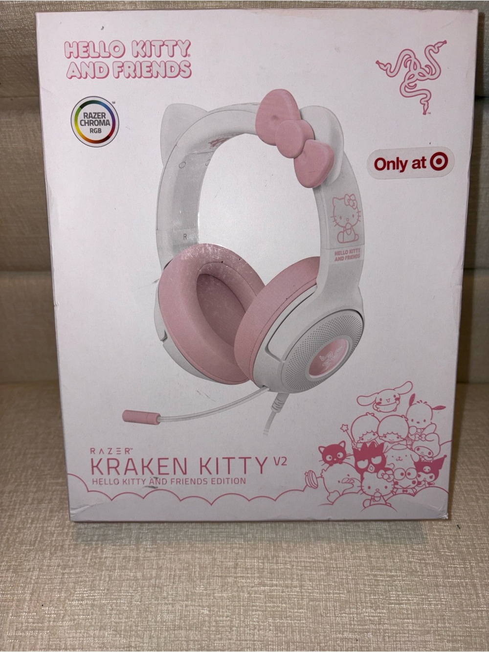 Target Razer Kraken Kitty V2 Hello Kitty Over-Ear Headphones Pink White